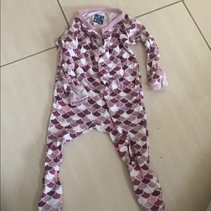 Kickee pants pjs baby girl